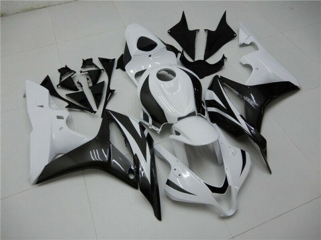Carénages Moto CBR 600 RR 2007-2008 - Blanc Noir Carénages Moto CBR 600 RR 2007-2008 - Blanc Noir