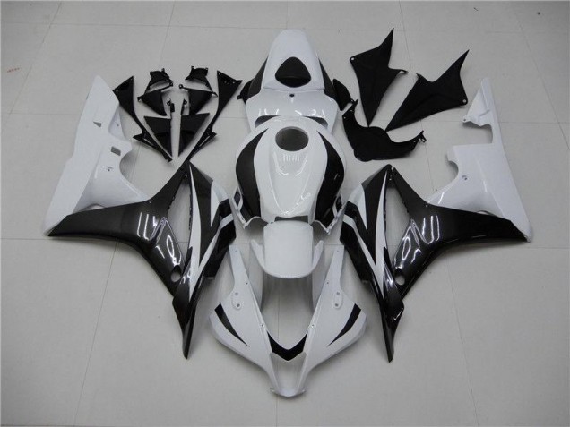 Carénages Moto CBR 600 RR 2007-2008 - Blanc Noir Carénages Moto CBR 600 RR 2007-2008 - Blanc Noir