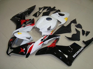 Carénages Moto CBR 600 RR 2007-2008 - Blanc Noir Rouge