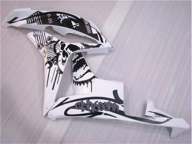 Carénages Moto CBR 600 RR 2007-2008 - Noir Blanc Carénages Moto CBR 600 RR 2007-2008 - Noir Blanc