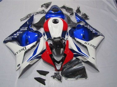 Carénages Moto CBR 600 RR 2009-2012 - Blanc Bleu Rouge DREAM