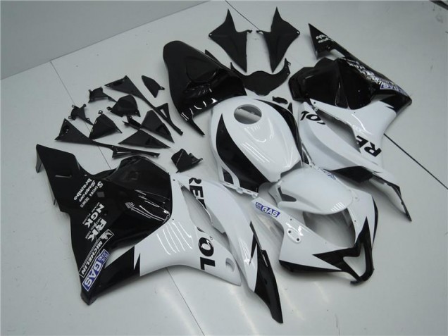 Carénages Moto CBR 600 RR 2009-2012 - Blanc Noir Carénages Moto CBR 600 RR 2009-2012 - Blanc Noir