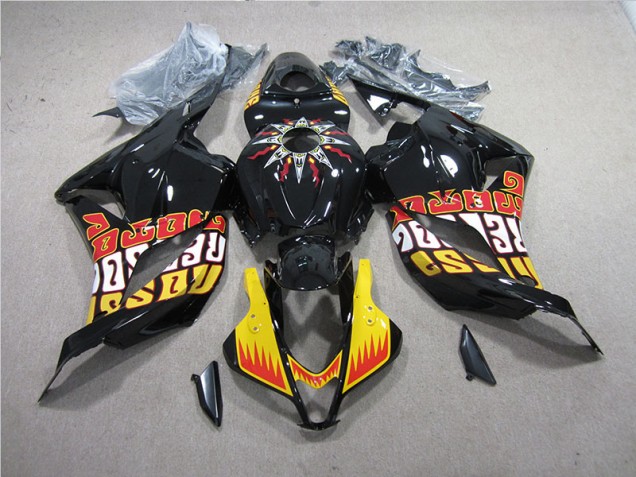 Carénages Moto CBR 600 RR 2009-2012 - Noir Jaune Carénages Moto CBR 600 RR 2009-2012 - Noir Jaune