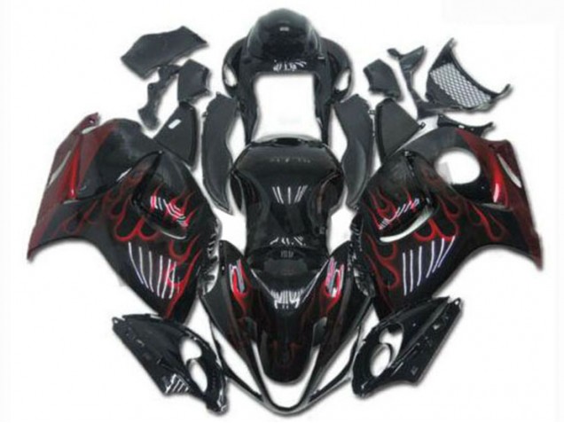 Carénages Moto & Carrosserie GSXR 1300 Hayabusa 2008-2019 - Noir Rouge Carénages Moto & Carrosserie GSXR 1300 Hayabusa 2008-2019 - Noir Rouge