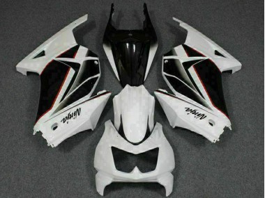 Carénages Moto EX250 2008-2012 - Blanc Noir Ninja