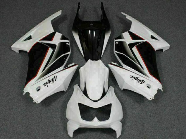 Carénages Moto EX250 2008-2012 - Blanc Noir Ninja Carénages Moto EX250 2008-2012 - Blanc Noir Ninja