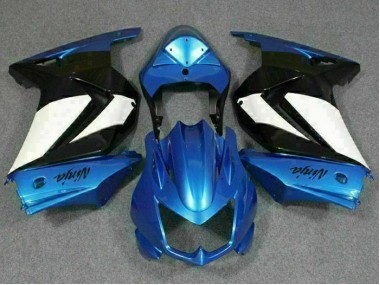 Carénages Moto EX250 2008-2012 - Bleu Blanc Noir Ninja
