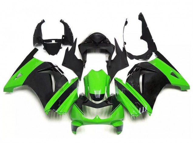 Carénages Moto EX250 2008-2012 - Vert Noir Carénages Moto EX250 2008-2012 - Vert Noir