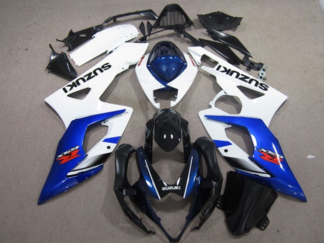 Carénages Moto GSXR 1000 K5 2005-2006 - Blanc Bleu Carénages Moto GSXR 1000 K5 2005-2006 - Blanc Bleu