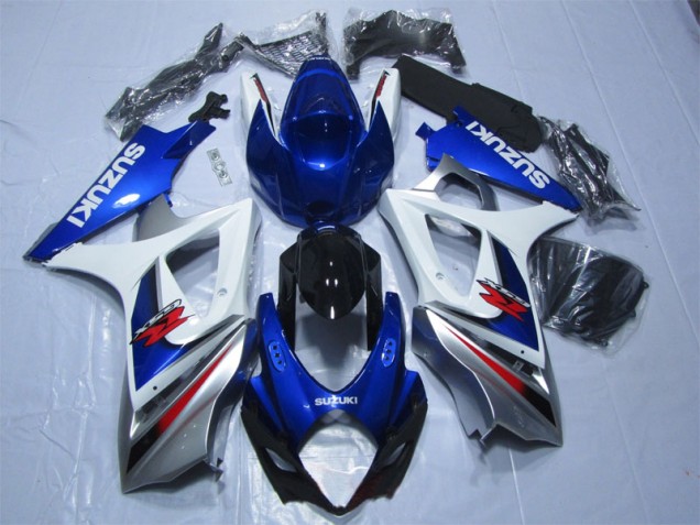 Carénages Moto GSXR 1000 K7 2007-2008 - Bleu Blanc Carénages Moto GSXR 1000 K7 2007-2008 - Bleu Blanc