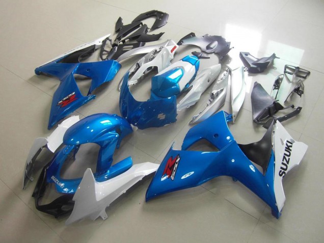 Carénages Moto GSXR 1000 K9 2009-2016 - Blanc Bleu Carénages Moto GSXR 1000 K9 2009-2016 - Blanc Bleu