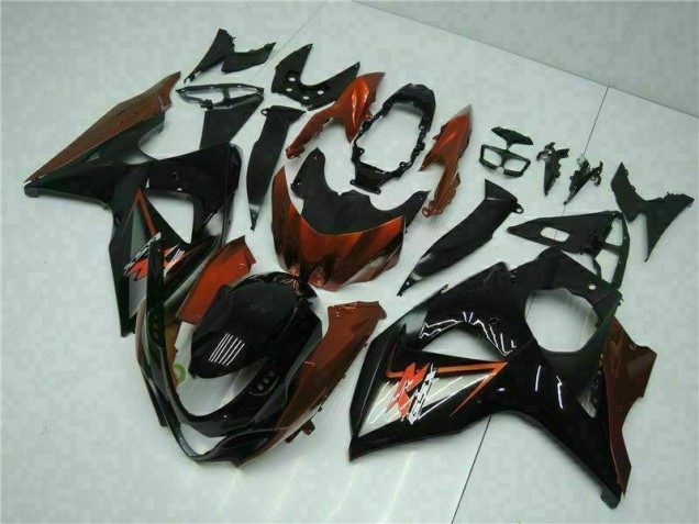 Carénages Moto GSXR 1000 K9 2009-2016 - Brun Noir Carénages Moto GSXR 1000 K9 2009-2016 - Brun Noir