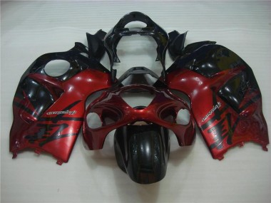 Carénages Moto GSXR 1300 Hayabusa 1996-2007 - Rouge Noir