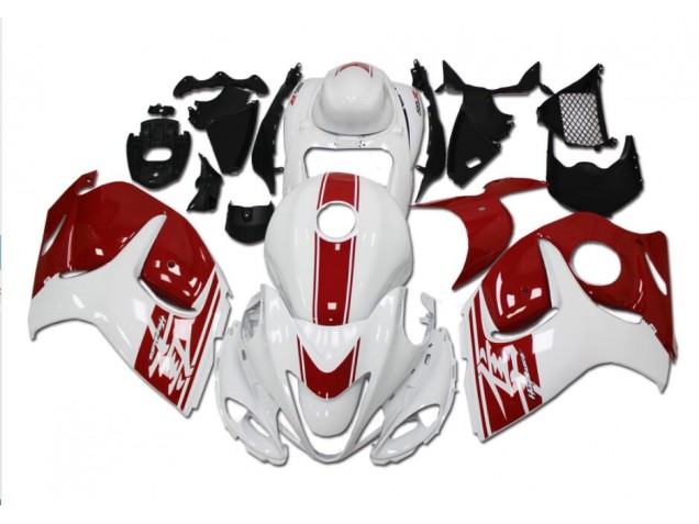 Carénages Moto GSXR 1300 Hayabusa 2008-2019 - Blanc Rouge Carénages Moto GSXR 1300 Hayabusa 2008-2019 - Blanc Rouge