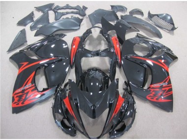 Carénages Moto GSXR 1300 Hayabusa 2008-2019 - Noir Rouge
