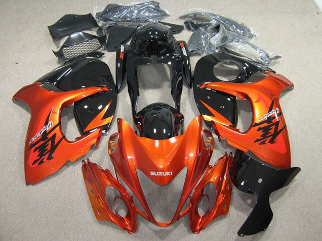 Carénages Moto GSXR 1300 Hayabusa 2008-2019 - Orange Noir