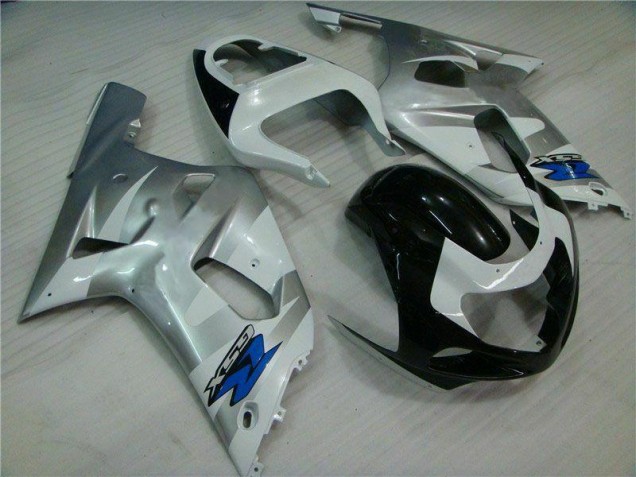 Carénages Moto GSXR 600 / 750 K1 K2 K3 2001-2003 - Argent Noir Carénages Moto GSXR 600 / 750 K1 K2 K3 2001-2003 - Argent Noir