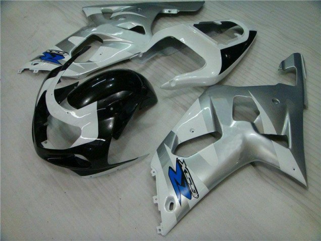Carénages Moto GSXR 600 / 750 K1 K2 K3 2001-2003 - Argent Noir Carénages Moto GSXR 600 / 750 K1 K2 K3 2001-2003 - Argent Noir