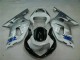 Carénages Moto GSXR 600 / 750 K1 K2 K3 2001-2003 - Argent Noir Carénages Moto GSXR 600 / 750 K1 K2 K3 2001-2003 - Argent Noir
