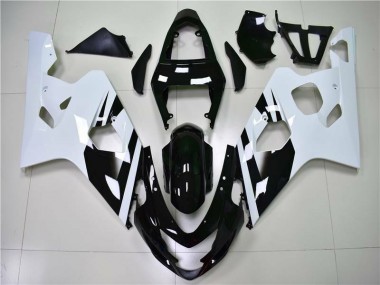 Carénages Moto GSXR 600 / 750 K4 2004-2005 - Blanc Noir