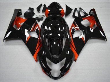 Carénages Moto GSXR 600 / 750 K4 2004-2005 - Orange Noir