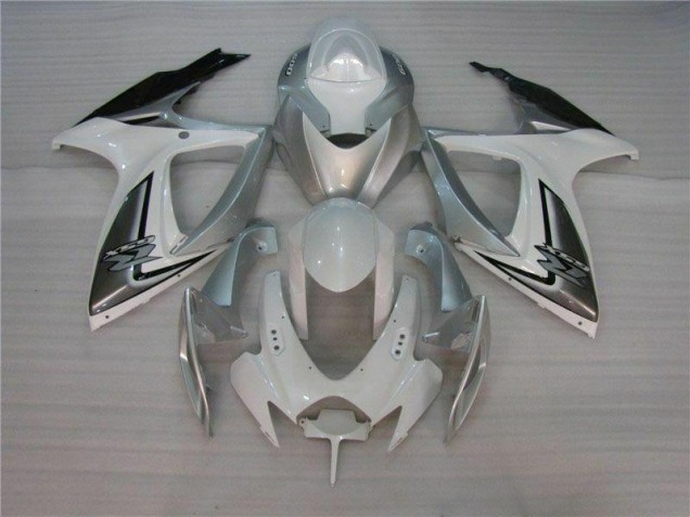 Carénages Moto GSXR 600 / 750 K6 2006-2007 - Blanc Argent Carénages Moto GSXR 600 / 750 K6 2006-2007 - Blanc Argent