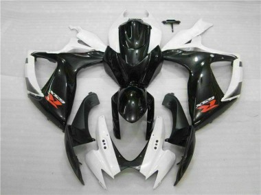 Carénages Moto GSXR 600 / 750 K6 2006-2007 - Blanc Noir