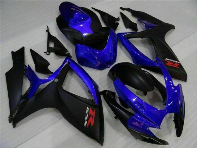 Carénages Moto GSXR 600 / 750 K6 2006-2007 - Bleu Noir Carénages Moto GSXR 600 / 750 K6 2006-2007 - Bleu Noir