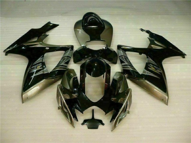 Carénages Moto GSXR 600 / 750 K6 2006-2007 - Noir Gris Carénages Moto GSXR 600 / 750 K6 2006-2007 - Noir Gris