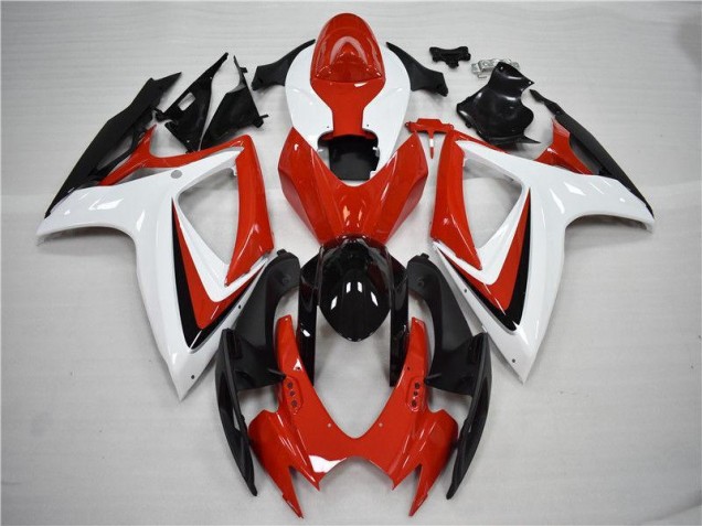 Carénages Moto GSXR 600 / 750 K6 2006-2007 - Rouge Noir Carénages Moto GSXR 600 / 750 K6 2006-2007 - Rouge Noir