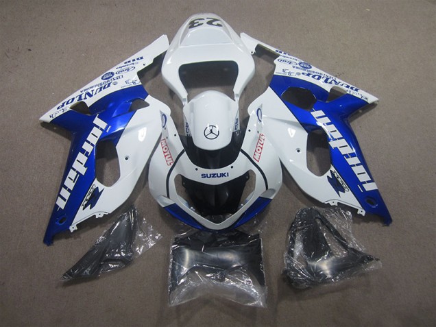 Carénages Moto GSXR 600 K1 K2 K3 2001-2003 - Blanc Bleu Motul Carénages Moto GSXR 600 K1 K2 K3 2001-2003 - Blanc Bleu Motul