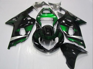 Carénages Moto GSXR 600 K1 K2 K3 2001-2003 - Noir Vert