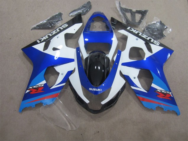 Carénages Moto GSXR 600 K4 2004-2005 - Bleu Blanc Carénages Moto GSXR 600 K4 2004-2005 - Bleu Blanc
