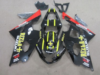 Carénages Moto GSXR 600 K4 2004-2005 - Noir Jaune Rizla