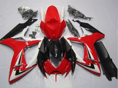 Carénages Moto GSXR 600 K6 2006-2007 - Noir Rouge