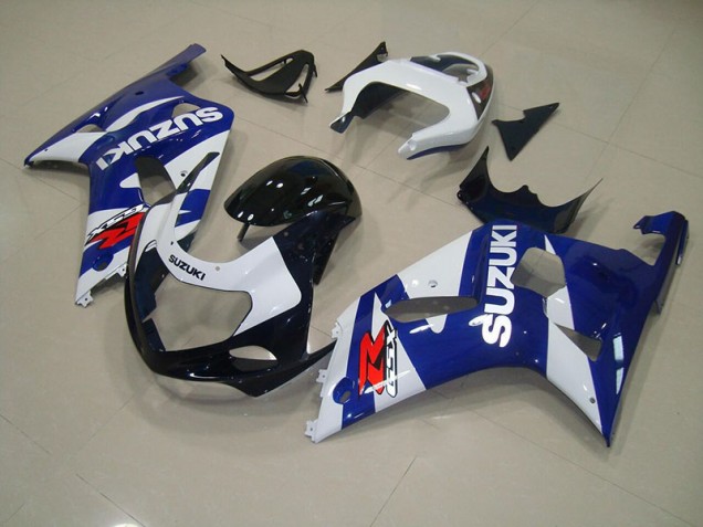 Carénages Moto GSXR 750 K1 K2 K3 2001-2003 - Bleu Blanc Carénages Moto GSXR 750 K1 K2 K3 2001-2003 - Bleu Blanc