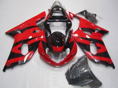 Carénages Moto GSXR 750 K1 K2 K3 2001-2003 - Noir Rouge