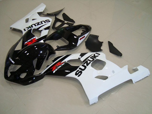 Carénages Moto GSXR 750 K4 2004-2005 - Noir Blanc Carénages Moto GSXR 750 K4 2004-2005 - Noir Blanc