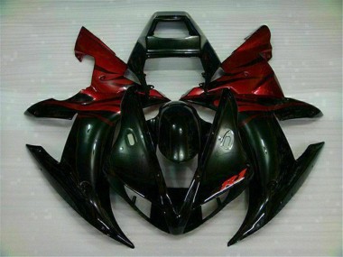 Carénages Moto R1 2002-2003 - Noir Rouge