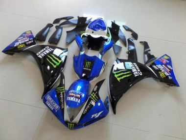 Carénages Moto R1 2009-2011 - Bleu Noir Monster