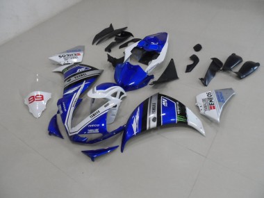 Carénages Moto R1 2012-2014 - Bleu Blanc