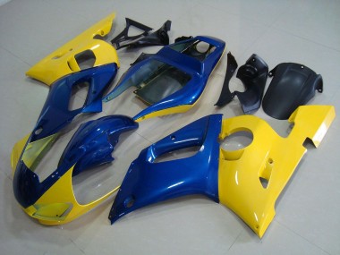 Carénages Moto R6 1998-2002 - Jaune Bleu