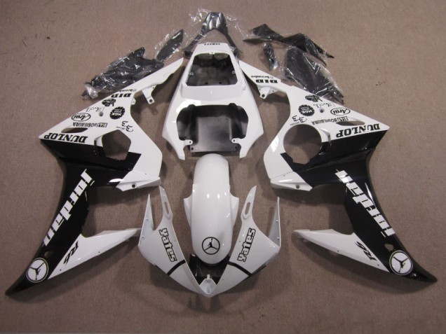 Carénages Moto R6 2003-2005 - Blanc Noir Carénages Moto R6 2003-2005 - Blanc Noir