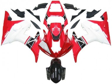 Carénages Moto R6 2003-2005 - Rouge Blanc Noir