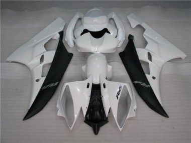 Carénages Moto R6 2006-2007 - Blanc Noir