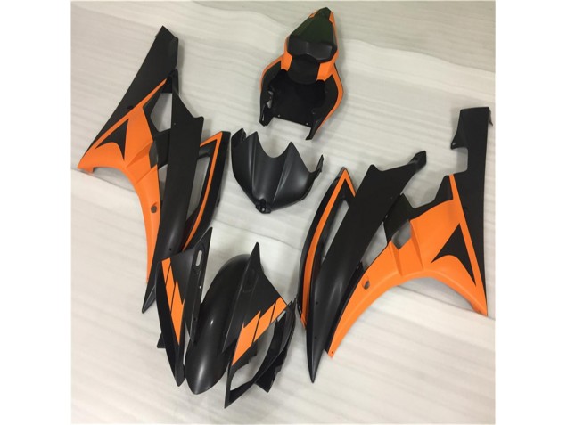 Carénages Moto R6 2006-2007 - Orange Noir