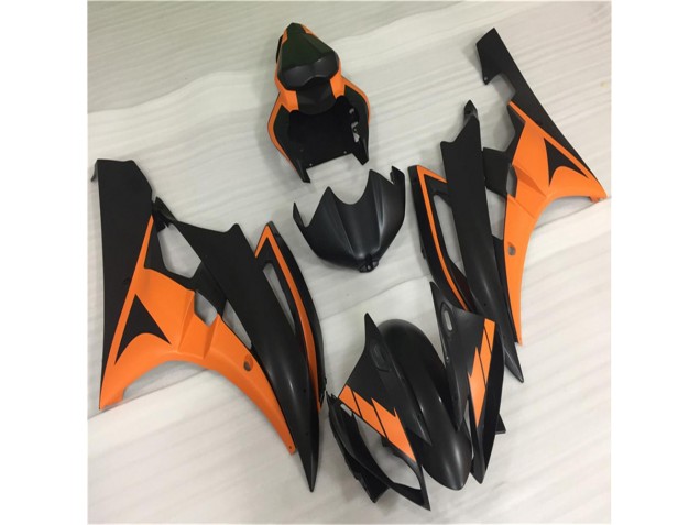 Carénages Moto R6 2006-2007 - Orange Noir