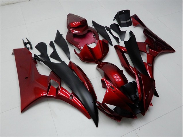 Carénages Moto R6 2006-2007 - Rouge Noir Carénages Moto R6 2006-2007 - Rouge Noir