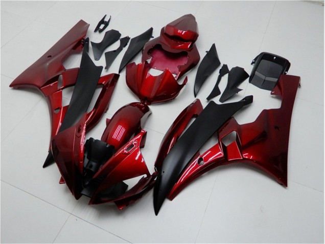 Carénages Moto R6 2006-2007 - Rouge Noir Carénages Moto R6 2006-2007 - Rouge Noir