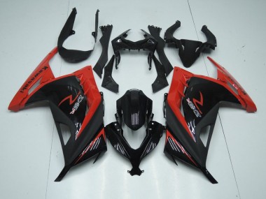 Carénages Moto ZX 300R 2013-2016 - Rouge Noir